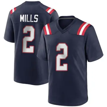 Nike Jalen Mills Youth Game New England Patriots Navy Blue Team Color Jersey