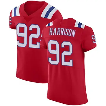 Nike James Harrison Men's Elite New England Patriots Red Vapor Untouchable Alternate Jersey