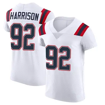 Nike James Harrison Men's Elite New England Patriots White Vapor Untouchable Jersey