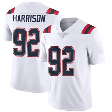 Nike James Harrison Men's Limited New England Patriots White Vapor Untouchable Jersey
