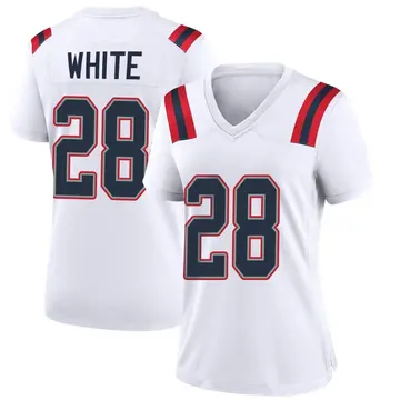 Nike James White Women's Game New England Patriots White Jersey