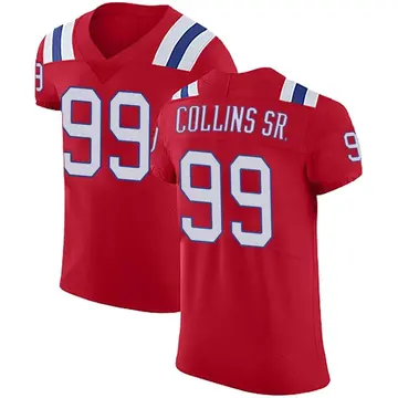 Nike Jamie Collins Sr. Men's Elite New England Patriots Red Vapor Untouchable Alternate Jersey