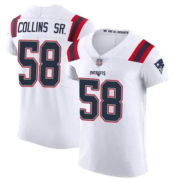 Nike Jamie Collins Sr. Men's Elite New England Patriots White Vapor Untouchable Jersey