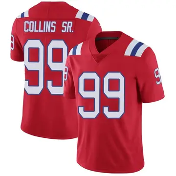 Nike Jamie Collins Sr. Men's Limited New England Patriots Red Vapor Untouchable Alternate Jersey