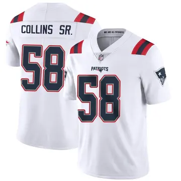 Nike Jamie Collins Sr. Men's Limited New England Patriots White Vapor Untouchable Jersey