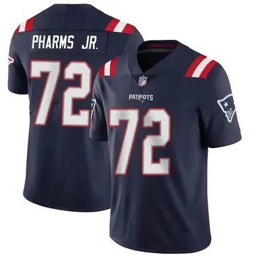 Nike Jeremiah Pharms Jr. Men's Limited New England Patriots Navy Team Color Vapor Untouchable Jersey