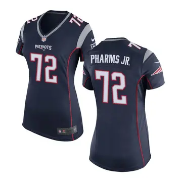 Nike Jeremiah Pharms Jr. Women's Game New England Patriots Navy Blue Team Color Jersey