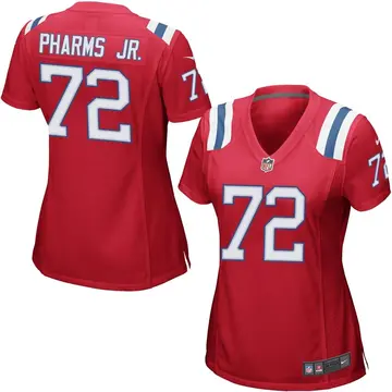 Nike Jeremiah Pharms Jr. Women's Game New England Patriots Red Alternate Jersey