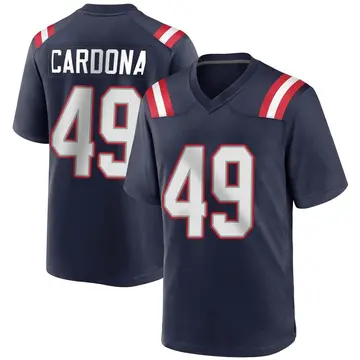 Nike Joe Cardona Men's Game New England Patriots Navy Blue Team Color Jersey