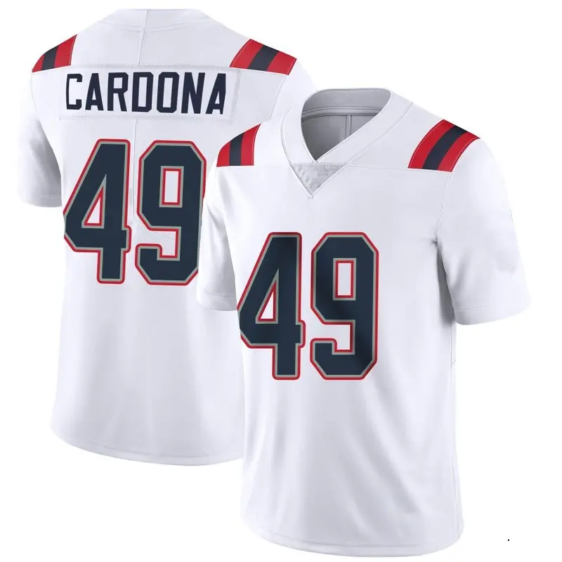 Nike Joe Cardona Men's Limited New England Patriots White Vapor Untouchable Jersey