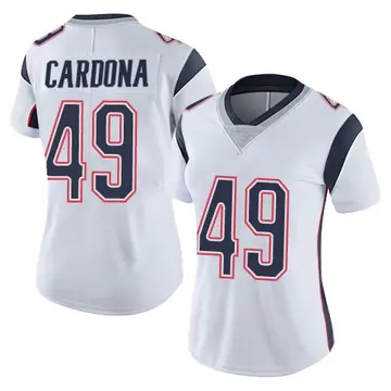 Nike Joe Cardona Women's Limited New England Patriots White Vapor Untouchable Jersey