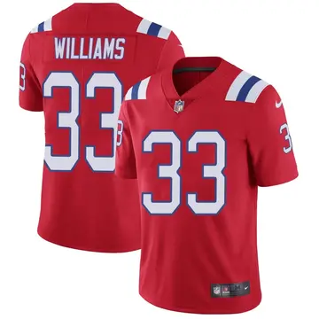 Nike Joejuan Williams Men's Limited New England Patriots Red Vapor Untouchable Alternate Jersey