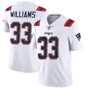 Nike Joejuan Williams Men's Limited New England Patriots White Vapor Untouchable Jersey