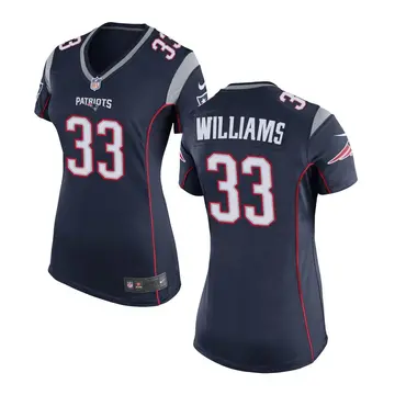 Nike Joejuan Williams Women's Game New England Patriots Navy Blue Team Color Jersey