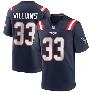Nike Joejuan Williams Youth Game New England Patriots Navy Blue Team Color Jersey
