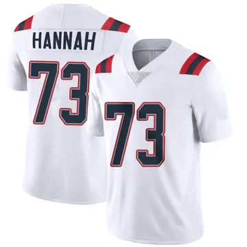 Nike John Hannah Men's Limited New England Patriots White Vapor Untouchable Jersey