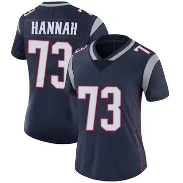 Nike John Hannah Women's Limited New England Patriots Navy Team Color Vapor Untouchable Jersey