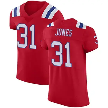 Nike Jonathan Jones Men's Elite New England Patriots Red Vapor Untouchable Alternate Jersey