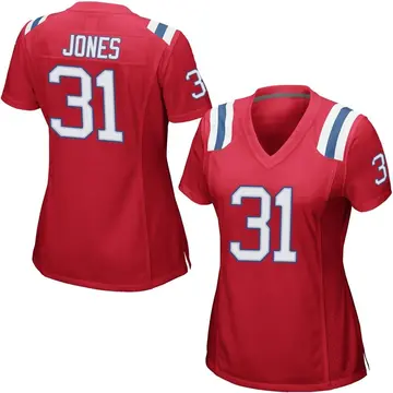 Nike Jonathan Jones Women's Game New England Patriots Red Alternate Jersey
