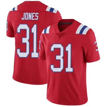 Nike Jonathan Jones Youth Limited New England Patriots Red Vapor Untouchable Alternate Jersey