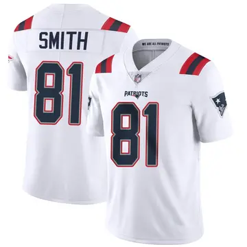 Nike Jonnu Smith Men's Limited New England Patriots White Vapor Untouchable Jersey