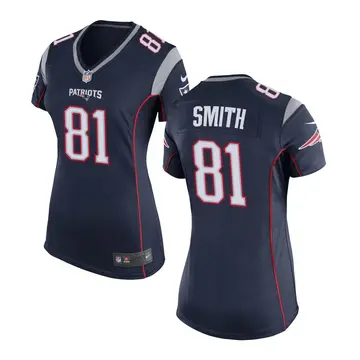 Nike Jonnu Smith Women's Game New England Patriots Navy Blue Team Color Jersey