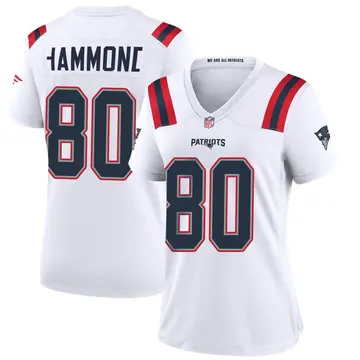 Nike Josh Hammond Women's Game New England Patriots White Jersey
