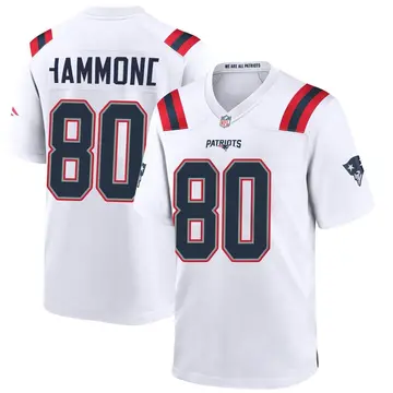 Nike Josh Hammond Youth Game New England Patriots White Jersey
