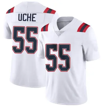 Nike Josh Uche Men's Limited New England Patriots White Vapor Untouchable Jersey