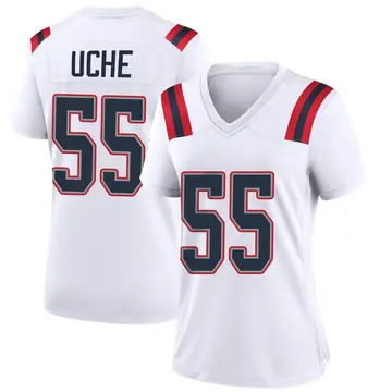 Nike Josh Uche Women's Game New England Patriots White Jersey