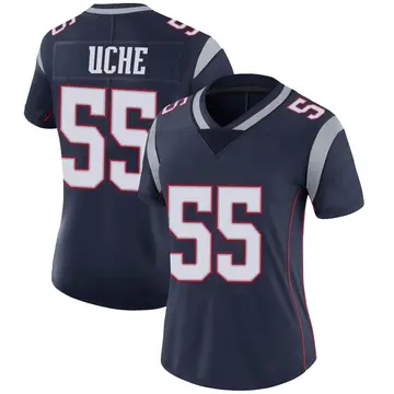 Nike Josh Uche Women's Limited New England Patriots Navy Team Color Vapor Untouchable Jersey
