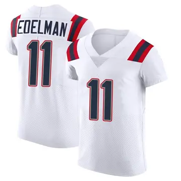 Nike Julian Edelman Men's Elite New England Patriots White Vapor Untouchable Jersey