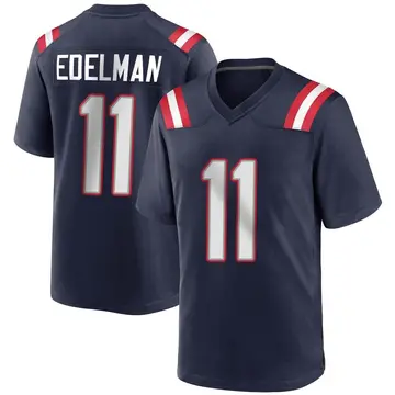 Nike Julian Edelman Men's Game New England Patriots Navy Blue Team Color Jersey