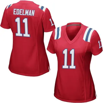 Nike Julian Edelman Women's Game New England Patriots Red Alternate Jersey