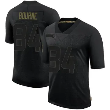Nike Kendrick Bourne Men's Limited New England Patriots Black 2020 Salute To Service Jersey
