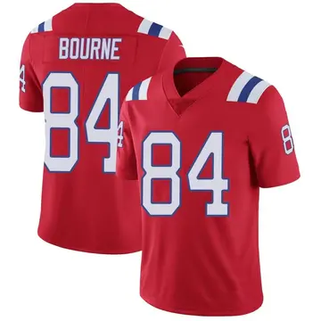 Nike Kendrick Bourne Youth Limited New England Patriots Red Vapor Untouchable Alternate Jersey