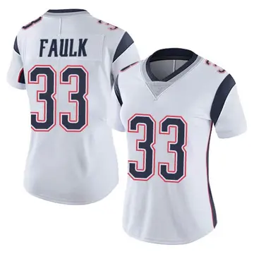 Nike Kevin Faulk Women's Limited New England Patriots White Vapor Untouchable Jersey