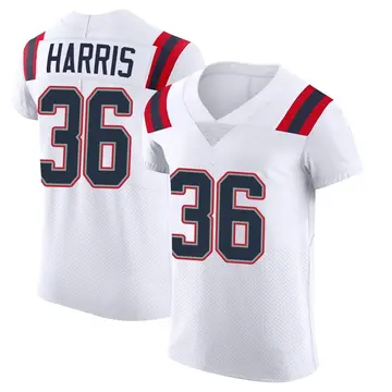 Nike Kevin Harris Men's Elite New England Patriots White Vapor Untouchable Jersey