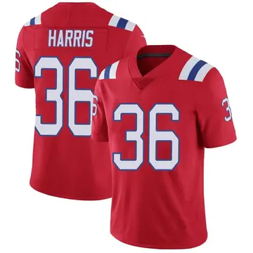 Nike Kevin Harris Men's Limited New England Patriots Red Vapor Untouchable Alternate Jersey
