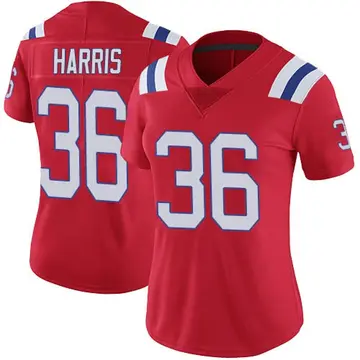 Nike Kevin Harris Women's Limited New England Patriots Red Vapor Untouchable Alternate Jersey