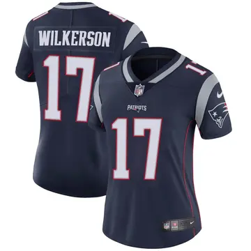 Nike Kristian Wilkerson Women's Limited New England Patriots Navy Team Color Vapor Untouchable Jersey
