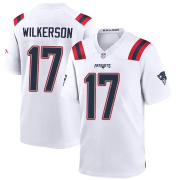Nike Kristian Wilkerson Youth Game New England Patriots White Jersey