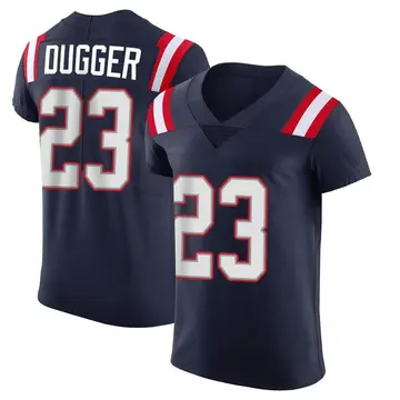 Nike Kyle Dugger Men's Elite New England Patriots Navy Team Color Vapor Untouchable Jersey