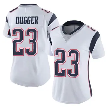 Nike Kyle Dugger Women's Limited New England Patriots White Vapor Untouchable Jersey