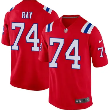 Nike LaBryan Ray Men's Game New England Patriots Red Alternate Jersey