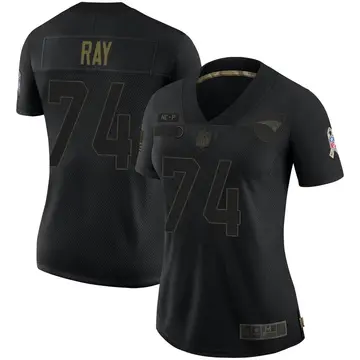 Nike LaBryan Ray Women's Limited New England Patriots Black 2020 Salute To Service Jersey