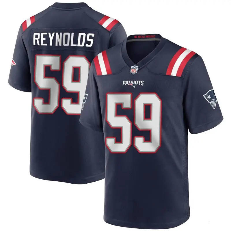 Nike LaRoy Reynolds Youth Game New England Patriots Navy Blue Team Color Jersey