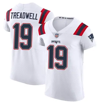 Nike Laquon Treadwell Men's Elite New England Patriots White Vapor Untouchable Jersey