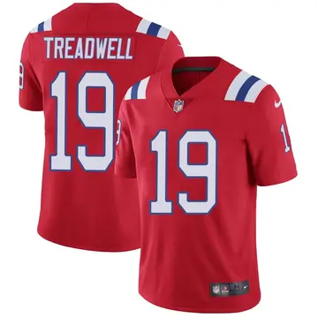 Nike Laquon Treadwell Youth Limited New England Patriots Red Vapor Untouchable Alternate Jersey