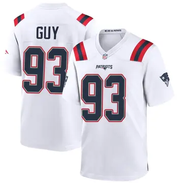 Nike Lawrence Guy Men's Game New England Patriots White Jersey